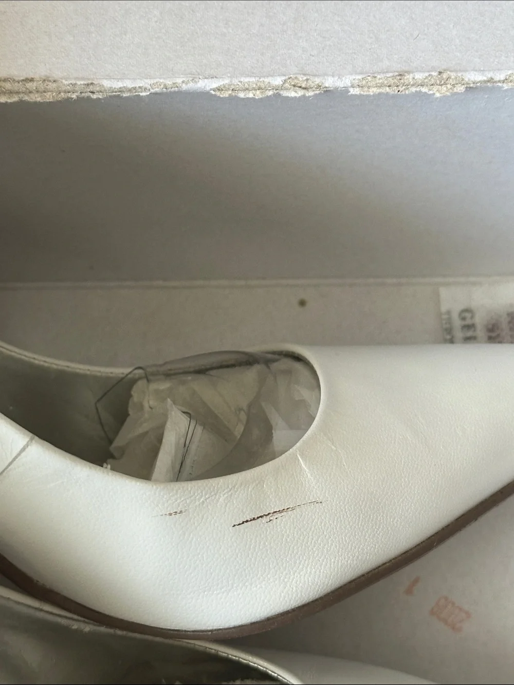 G by Guess White Pointed-Toe Pumps - Sleek Leather Finish - Picture 4 of 10